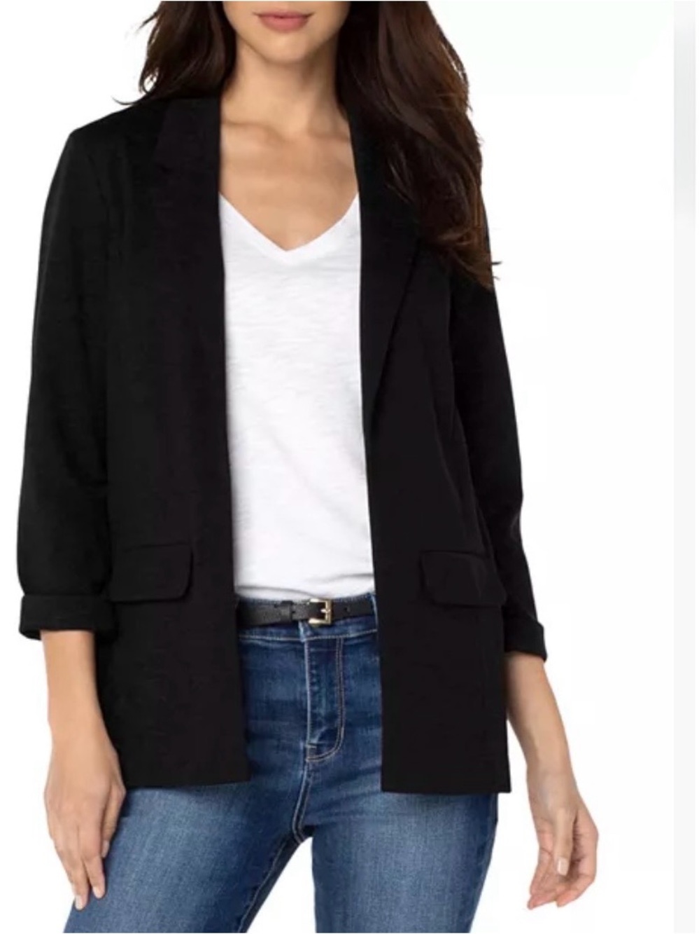 NEW Liverpool Los Angeles Boyfriend Black Blazer Size 1X reg $110